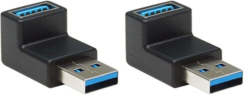 TRIPP LITE One Line Description USB 3.0 Adapter, USB 3.0 SuperSpeed Converter, USB-A M/F, 90 Degree Down Angle, Black (U324-000-DN) in Saudi Arabia