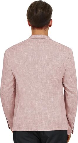 Men’s Blazer Casual Sport Coats Slim Fit Lightweight Suit Jacket One Button Summer Blazers with Pocket Square in Saudi Arabia