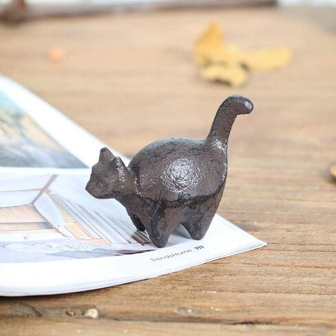 Cast Iron Paperweight Garden Home Office Desk Decor Collection Animal Figurine (Cat) in Saudi Arabia
