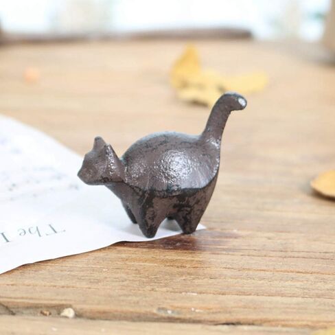Cast Iron Paperweight Garden Home Office Desk Decor Collection Animal Figurine (Cat) in Saudi Arabia