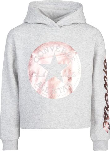 Converse Girls' Cropped Foil Hoodie (Big Kids) in Saudi Arabia