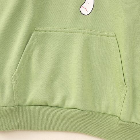 Girls Hoodie Kawaii Frog Sweatshirt Cute Mushroom Long Sleeve Fleece Oversize Pullover Tops Kids Aesthetic Clothes in Kuwait
