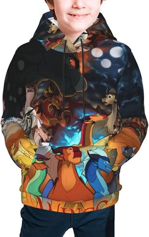 Youth Wings-of-Fire Dragon Hoodies 3d Printed Pullover Hooded Sweatshirt With Pocket For Boys Girls in Saudi Arabia