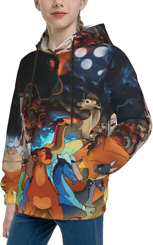 Youth Wings-of-Fire Dragon Hoodies 3d Printed Pullover Hooded Sweatshirt With Pocket For Boys Girls in Saudi Arabia