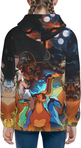 Youth Wings-of-Fire Dragon Hoodies 3d Printed Pullover Hooded Sweatshirt With Pocket For Boys Girls in Saudi Arabia
