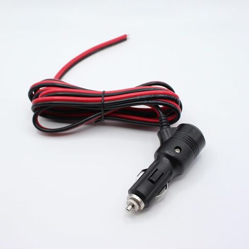 12V Fused Cigarette Lighter Male Plug with On Off Switch and 13AWG Leads 6.5FT,Replacement Car Cigarette Lighter Power Plug with 15A Fuse and LED Indicator(2M) in Saudi Arabia