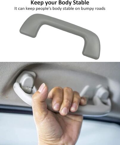 مقبض حمل داخلي يناسب طراز تويوتا كورولا 4 رانر هايلاندر RAV4 والمزيد، مقبض مساعد للقبضة بدون نوع خطاف، لون رمادي in Saudi Arabia