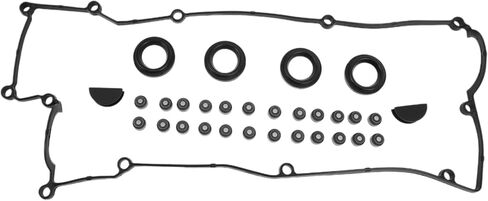 Valve Cover Gasket No.2244126801 with Spark Plug Seal Cylinder Head Valve Seal Gasket for KIA Rio Rio5 2006-2011 1.6L for Hyundai Accent 2006-2011 Black Rocker Cover Gasket in Saudi Arabia