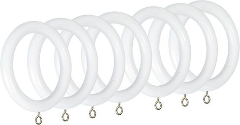 Handmade Wooden Curtain Rings Inner Día 2.5'' & Outer Día 3.5'' Set of 12 (Brown) | Fits Drapery Rods: 2 to 2.2 Inches Thick | Rosewood Brown Curtain Rings. in Saudi Arabia