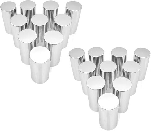 Lug Nut Covers 20pcs,33 mm Chrome Lug Nut Covers for Semi Trucks Axle Cover Screw-on ABS Wheel Axle Nut Complete Waterproof (Threaded) in Saudi Arabia