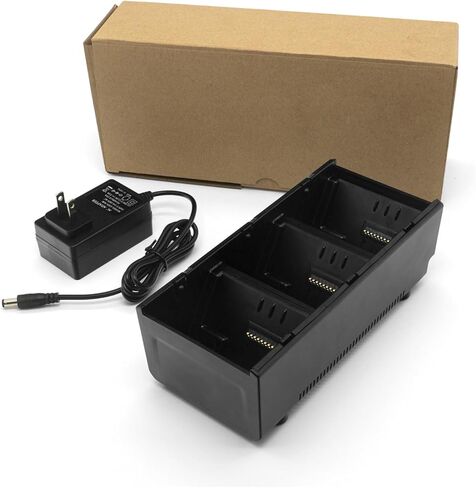 مجموعة حامل شحن البطارية ذات 3 فتحات لطابعات Zebra ZQ510 ZQ511 ZQ520 ZQ521 ZQ610 ZQ620 ZQ630 QLN220 QLN320 QLN420 مع سلك إمداد الطاقة للشاحن - ملحق شحن لطابعة Zebra in Kuwait