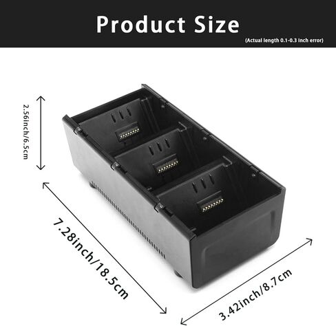 مجموعة حامل شحن البطارية ذات 3 فتحات لطابعات Zebra ZQ510 ZQ511 ZQ520 ZQ521 ZQ610 ZQ620 ZQ630 QLN220 QLN320 QLN420 مع سلك إمداد الطاقة للشاحن - ملحق شحن لطابعة Zebra in Kuwait