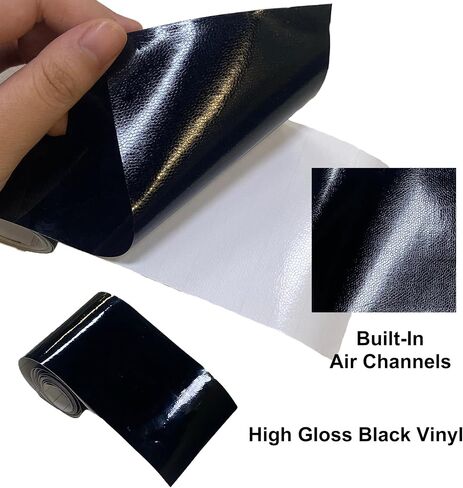 Arespark Gloss Black Vinyl Wrap, Cars Vinyl Film Tapes Kit for Blackout Chrome Delete Window Trim Door with Free Tools (1in x 30feet) in Saudi Arabia