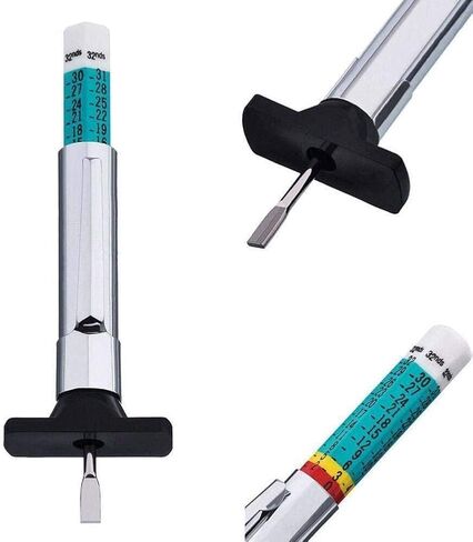 1Pc Auto Tire Wear Detection Measuring Pen Car Tyre Tire Tread Depth Gauge Meter Monitoring Digital Caliper Color Coded System Automotive Tools and Equipment Tire and Wheel Tools Tire Repair Tools in Saudi Arabia
