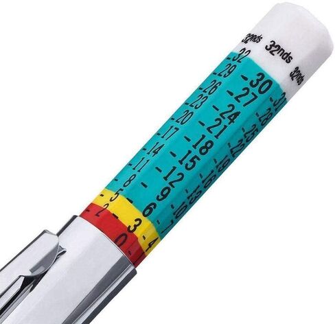 1Pc Auto Tire Wear Detection Measuring Pen Car Tyre Tire Tread Depth Gauge Meter Monitoring Digital Caliper Color Coded System Automotive Tools and Equipment Tire and Wheel Tools Tire Repair Tools in Saudi Arabia