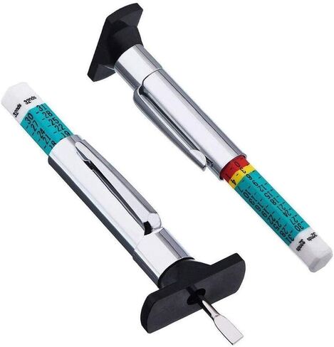 1Pc Auto Tire Wear Detection Measuring Pen Car Tyre Tire Tread Depth Gauge Meter Monitoring Digital Caliper Color Coded System Automotive Tools and Equipment Tire and Wheel Tools Tire Repair Tools in Saudi Arabia