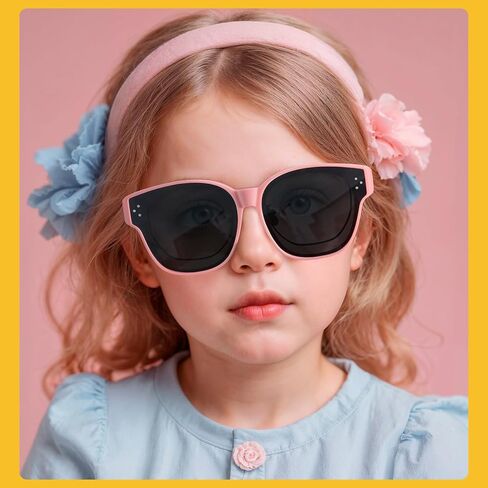 Kids Sunglasses Over Prescription Glasses Sun Glasses for Age 6-12 Boy Girl Shades Polarized Fit Over Sunglasses in Saudi Arabia