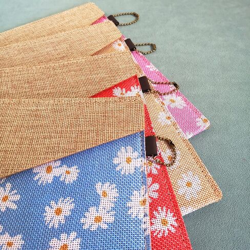 Enyuwlcm Felt folder Case Decorative A4 File Folder Document Holder Portfolio Envelope Floral Style with Snap Closure for Women Girls 4 Packs in Saudi Arabia