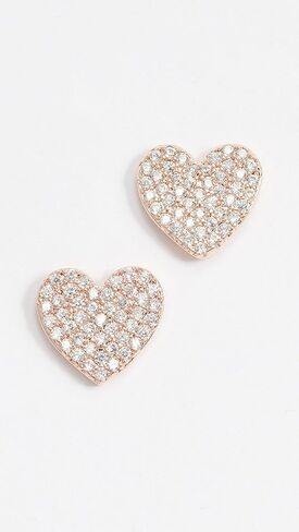 kate spade new york Pave Heart Stud Earrings in Saudi Arabia