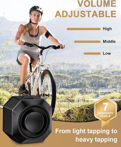 ONVIAN Bike Alarm with Motion Sensor Remote, USB-C Rechargeable Wireless Antitheft Alarm for Bike Motorcycle Bicycle Scooter, Sensitive Motion Detection Security Bike Alarm 110dB Super Loud in Saudi Arabia
