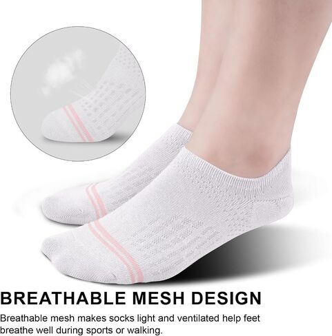 wernies No Show Socks Womens 10 Pairs Low Cut Ankle Socks with Non Slip Casual Invisible Liner Boat 5-8/8-11 in Saudi Arabia