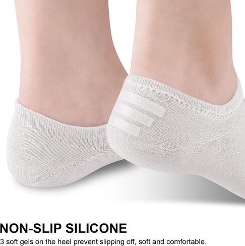 wernies No Show Socks Womens 10 Pairs Low Cut Ankle Socks with Non Slip Casual Invisible Liner Boat 5-8/8-11 in Saudi Arabia