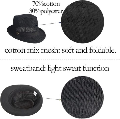 6 قطع من قبعة فيدورا للشاطئ الصيفية الشبكية للحفلات من القش وفطيرة لحم الخنزير للرجال والنساء in Kuwait