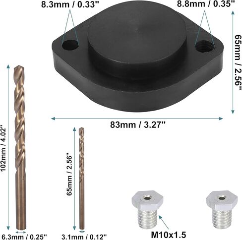 Motoforti 1 Set Motorcycle Exhaust Stud Drill Plate Drilling Tool for Harley-Davidson Sportster 883 1986-2006 2011-2017 in Saudi Arabia