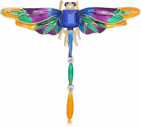 Dragonfly Brooches for Women Girls Animal Brooch Pins Lapel Scarf Pin Decoration Jewelry Gift for Mother in Saudi Arabia