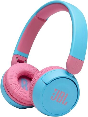 JBL Jr310BT Kids Wireless On-Ear Headphones - Bluetooth Headphones with Microphone, Safe Sound Under 85dB Volume, 30H Battery, Foldable, Comfort, Easy, Soft, Cool Colors (Red), Small in Saudi Arabia