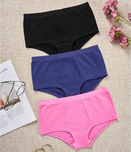 SHARICCA Women Boxer Briefs Seamless Soft Boy Shorts Underwear Stretchy Cheeky Boyshort Panties Microfiber Pack in Saudi Arabia