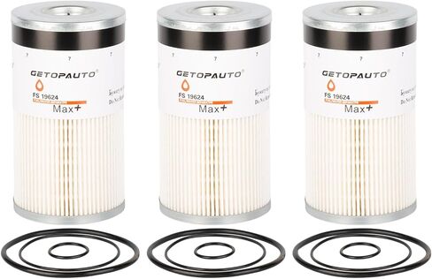 FS19624 Fuel Filter Water Separator Compatible with Kenworth Cummins ISX ISM ISX15 X15 Engine Replaces FS19278 FS19729 FS19536 33651 382113 P550467 P550737 P550736 P551052(set of 3) in Saudi Arabia