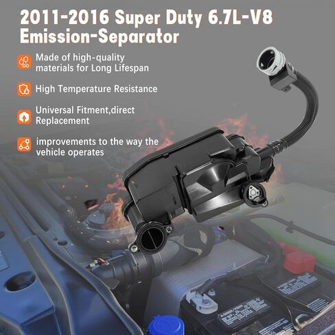 DC3Z6A785C، مجموعة فاصل الزيت للديزل فائق التحمل 6.7 لتر، مجموعة فاصل الزيت مع حلقات دائرية مثبتة مسبقًا تناسب 2011-2016 F-ord F250 F350 F450 F550 Super Duty 6.7L Powerstroke Diesel in Kuwait
