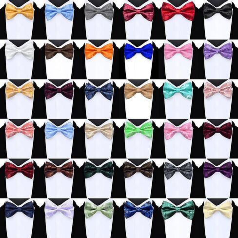GUSLESON Bow Ties for Men Pre-tied Adjustable Paisley Bowties for Wedding Business Party in Kuwait