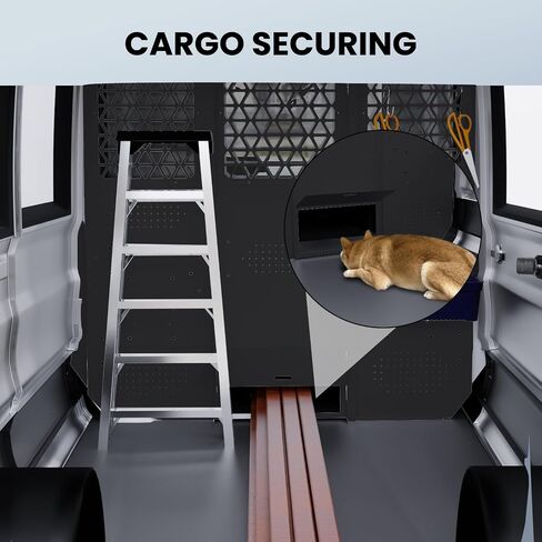 Van Safety Partition Bulkhead Fit for 2015-2023 Ford Transit Mid-Roof Full-Size Vans - Heavy-Duty Steel Protection & Versatile Installation in Saudi Arabia
