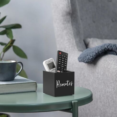DRASTAR Acacia Remote Control Holder, TV Remote Holder, with 2 Compartments，Remote Storage Caddy, Remote Control Organizer in Saudi Arabia