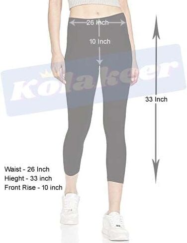 بنطال ضيق Kolakeer™ نسائي بطول 7/8 - بنطال يوجا من قطن الليكرا الصلب (أحمر، XXL) in Kuwait
