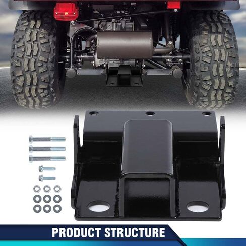 PIT66 دعامة تثبيت مقطورة خلفية، متوافقة مع Kawasaki Mule 600 610 2005-2016/ Kawasaki Mule SX 2017-2023 لجهاز استقبال 2 بوصة in Saudi Arabia