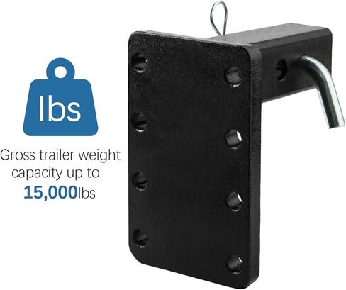 Pintle Hitch Mount Pintle Hitch 2 بوصة - Tesmirror 15000 رطل Pintle Mount لأجهزة الاستقبال 2 بوصة in Kuwait