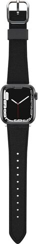 OtterBox Symmetry Cactus Leather Watch Band for Apple Watch Series 7/8/9 38/40/41mm Noir ASH (Black) in Saudi Arabia