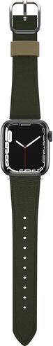 OtterBox Symmetry Cactus Leather Watch Band for Apple Watch Series 7/8/9 38/40/41mm Noir ASH (Black) in Saudi Arabia