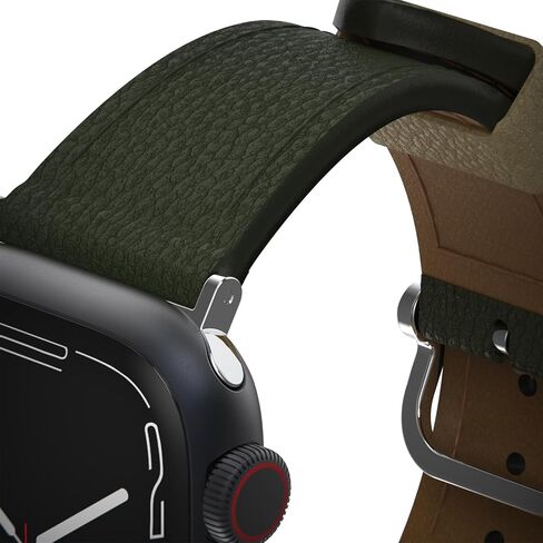 OtterBox Symmetry Cactus Leather Watch Band for Apple Watch Series 7/8/9 38/40/41mm Noir ASH (Black) in Saudi Arabia