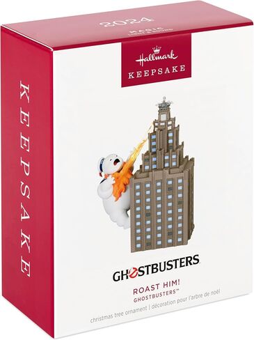 Hallmark Keepsake Christmas Ornament 2024, Ghostbusters Roast Him! With Light and Sound, Movie Gifts in Saudi Arabia