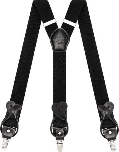 Suspenders for Men with Clip & 6 Buttons 1.4in Y-Shape Stainless Steel in Saudi Arabia