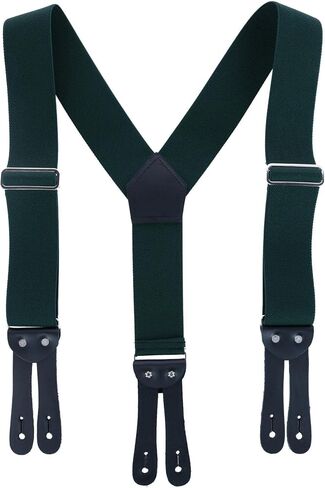 Welch Work Suspenders, 2 Inch Webbing, Y-back Style, Made in USA in Saudi Arabia