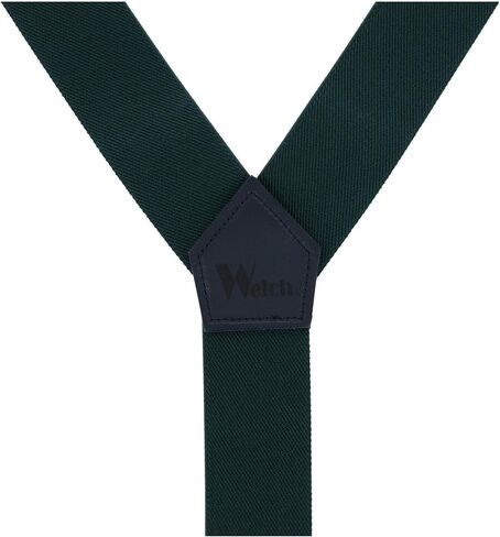 Welch Work Suspenders, 2 Inch Webbing, Y-back Style, Made in USA in Saudi Arabia