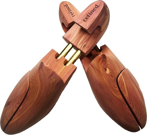 Refined.Cedar Shoe Tree Red Cedar Wooden Shoe Trees with Twin Tubes,Men's Twin Tubed Shoe Trees 6-16Sizes shoe tree wood in Kuwait