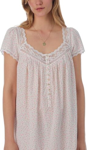 Eileen West Women's Cotton Lawn Cap Sleeve Waltz Gown in Kuwait