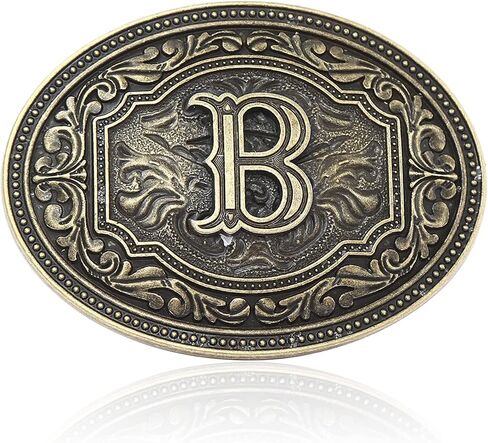 Belt Buckles Men- Initial Letters A-Z Western Rodeo Cowboy Cowgirl Belt Buckle for Men Boys Halloween Birthday Party Gifts in Saudi Arabia