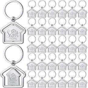 Estate Agent Gifts for Guests Sweet Home Keychain House Shaped Keychain Estate Agent Supplies for Housewarming